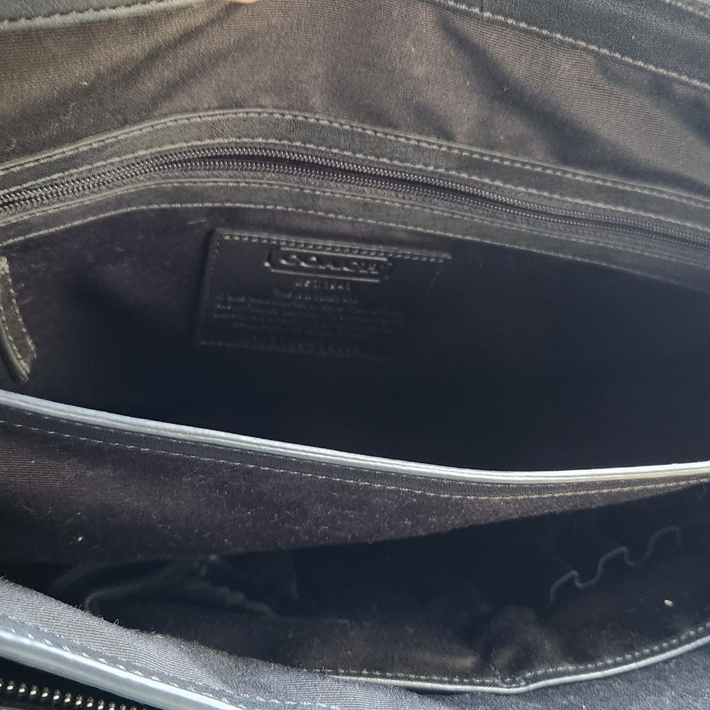 Coach Black Leather Men's Briefcase - Picture 5 of 10